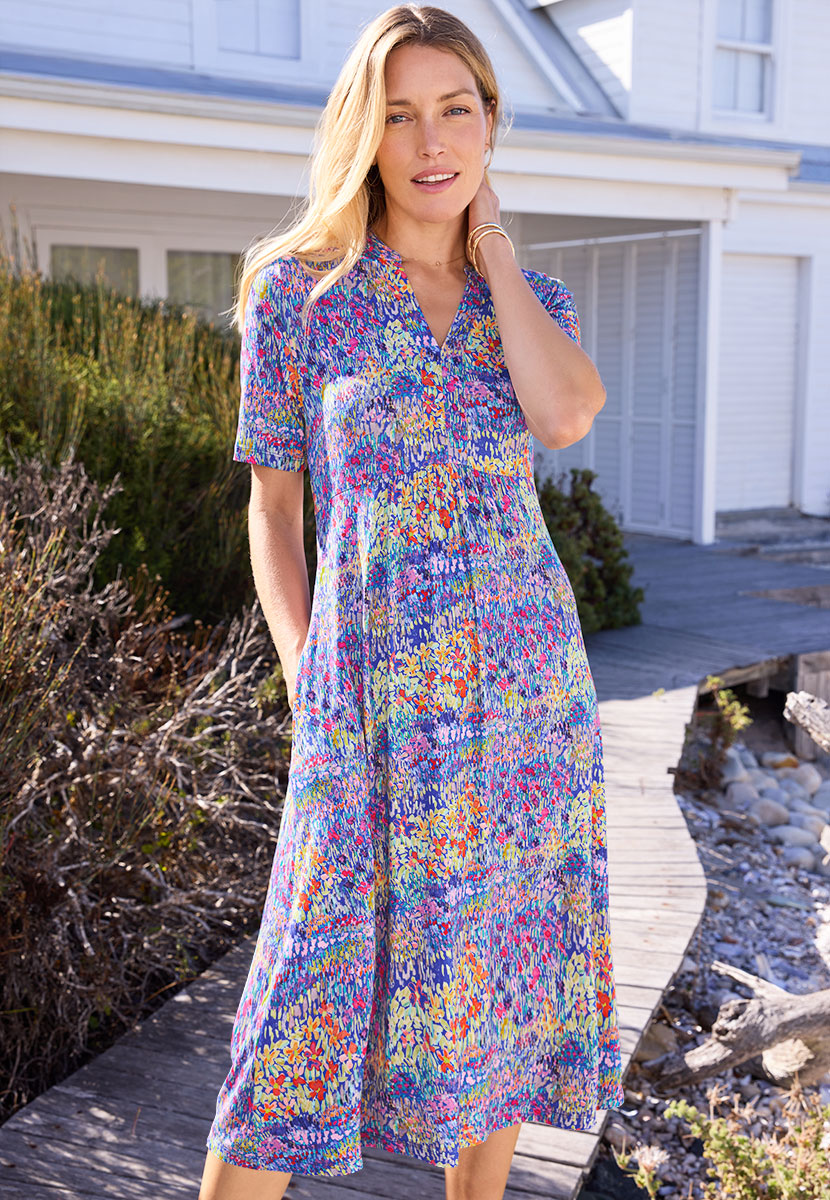 loretta midi dress Loretta Short Sleeve Midi Dress
