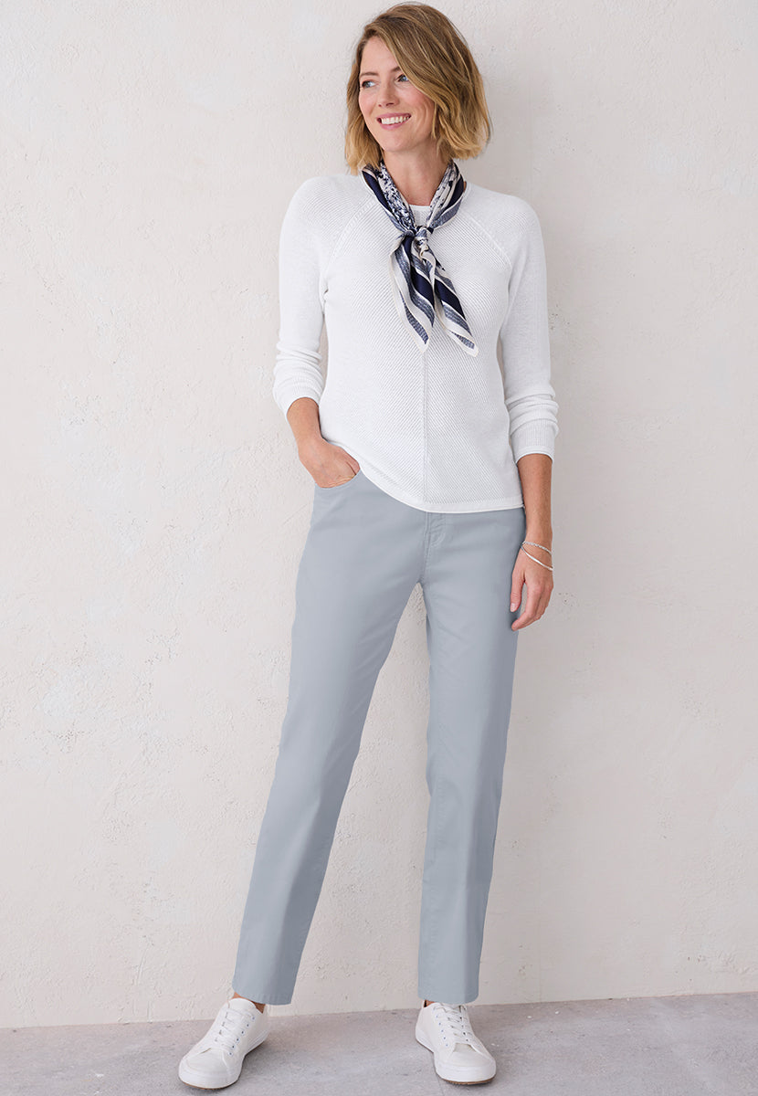 Brax Winter Dream Mary Fit Trouser - Smoke - Bella di Notte Brax Winter Dream Mary Fit Trouser - Smoke - Bella di Notte