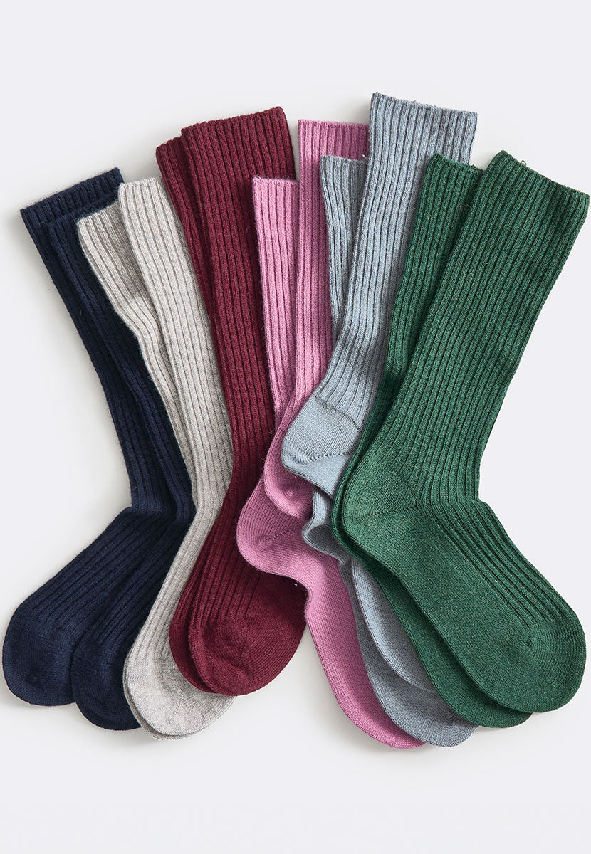FALKE Cosy Wool Ribbed Boot Socks Still Life