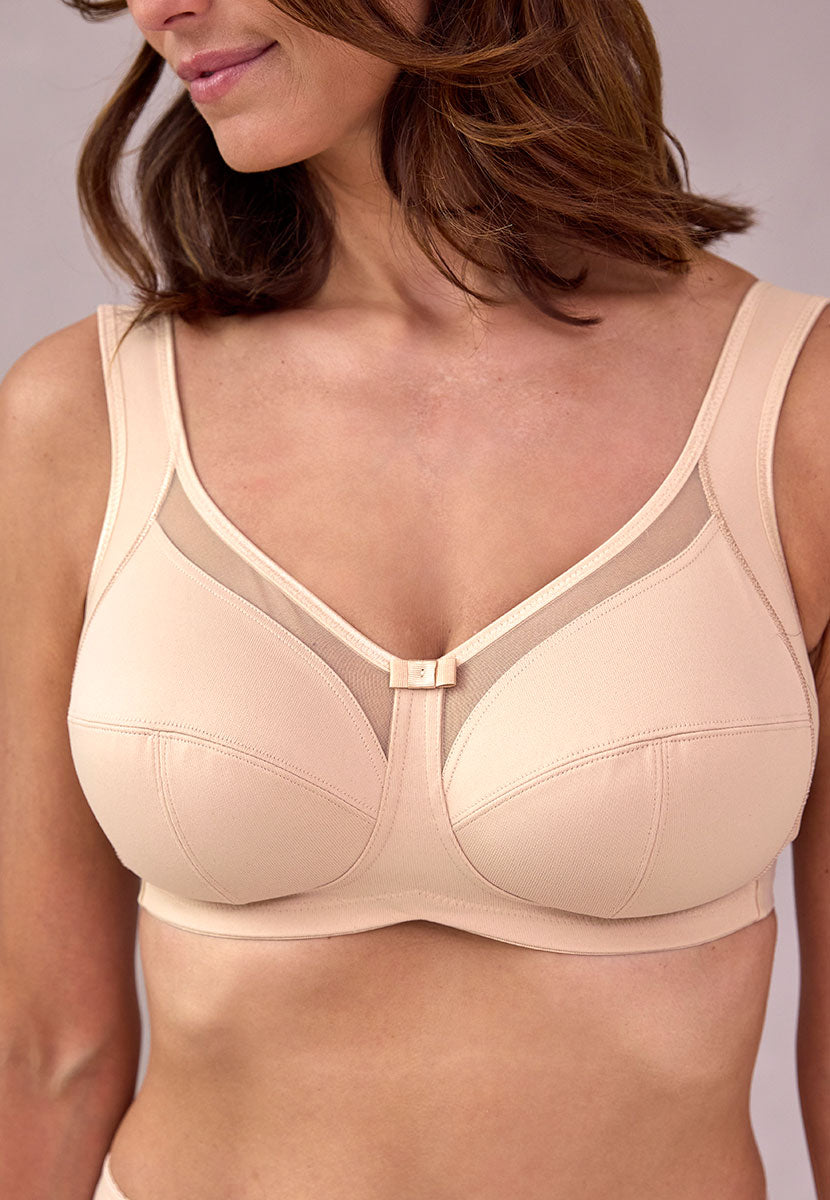 Anita Clara Non-Wired Bra - Nude Modern Elegance Firm Control Soft Cup Bra with Adjustable Straps and Microfibre Fabric That Hugs The Skin