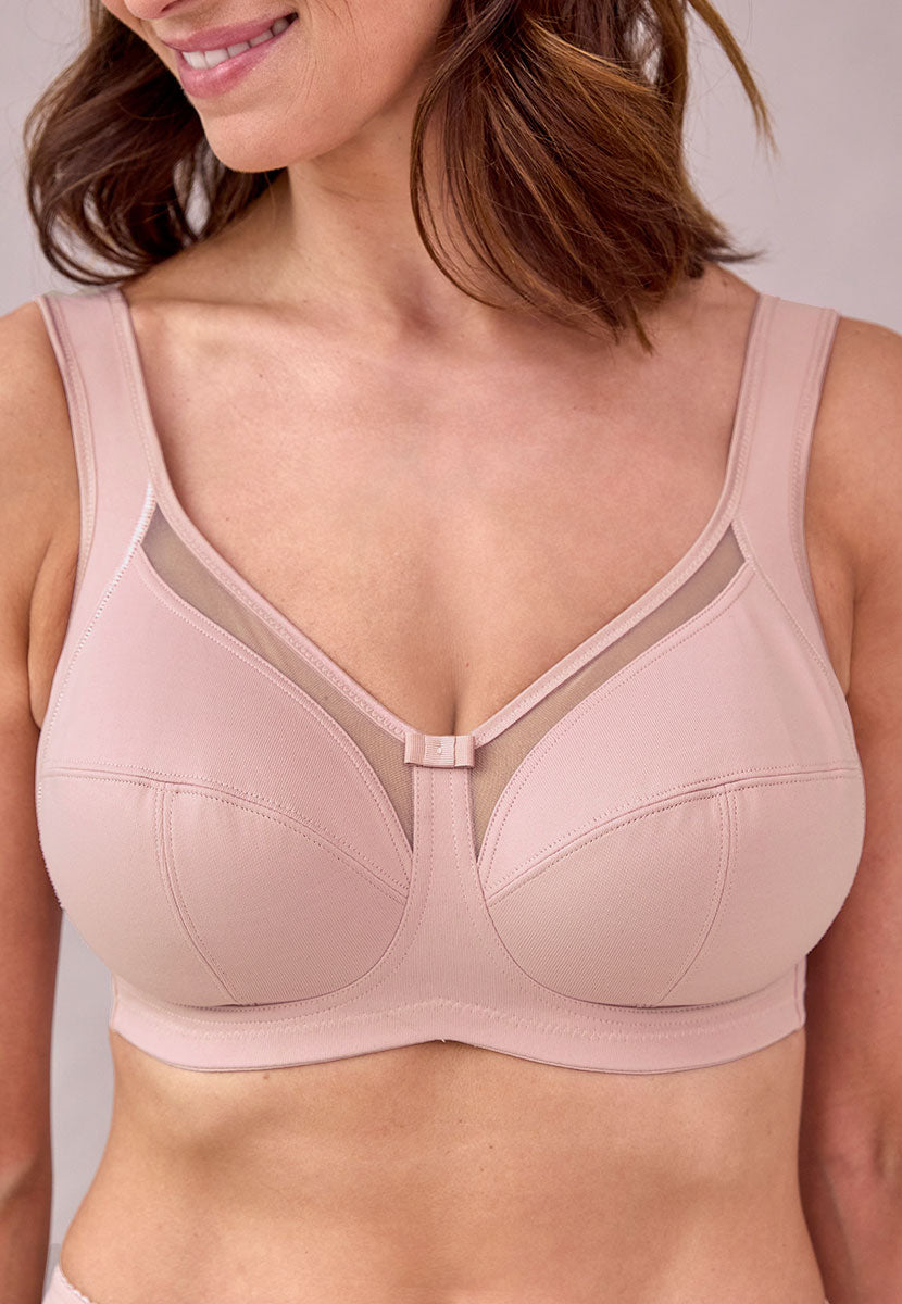 Anita Clara Non-Wired Bra - Rosewood Modern Elegance Firm Control Soft Cup Bra with Adjustable Straps and Microfibre Fabric That Hugs The Skin