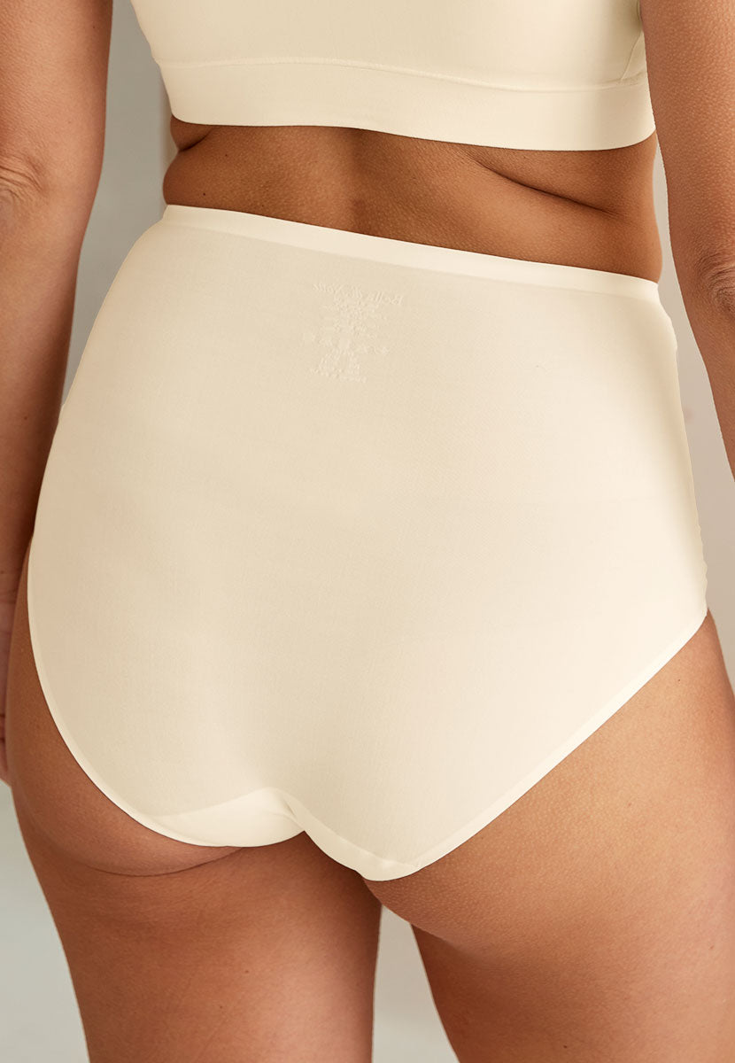 Bella di Notte Emilia 2 Pack Full Brief - Ivory Back View
