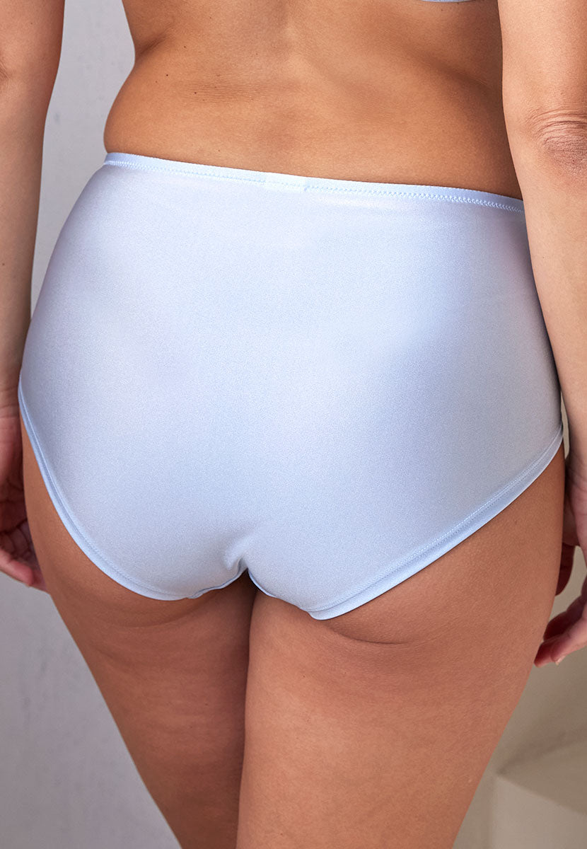 Bella di Notte Melody Full Brief - Soft Blue Back View