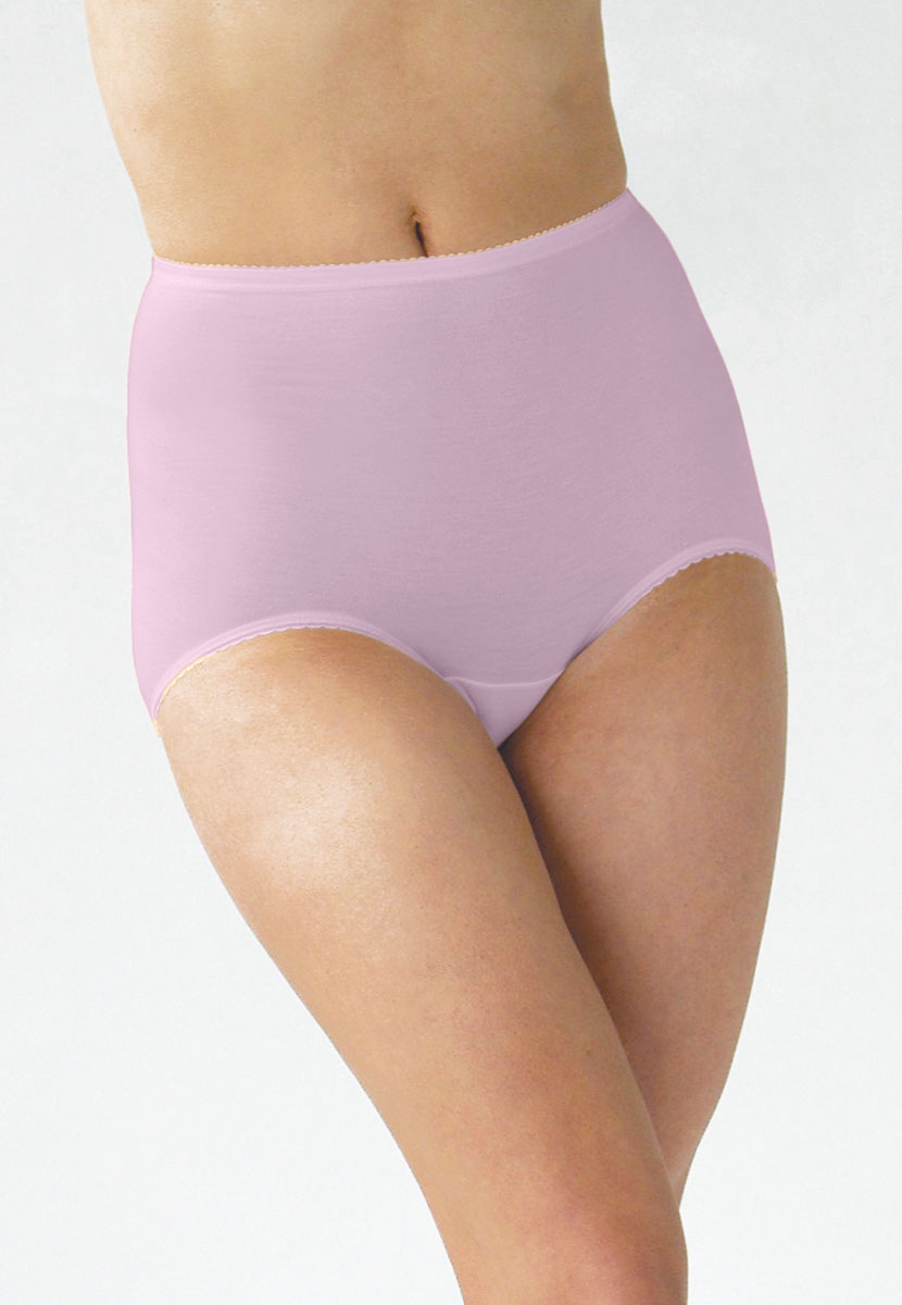 9 Pack Micro Modal High-Waist Trouser Brief - Wisteria Eliminate VPL Single Flatlock Back Seam For Contour Shape