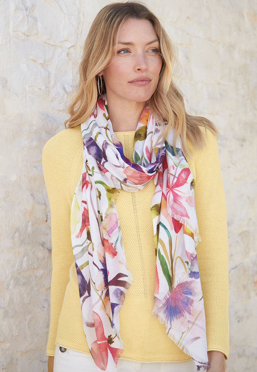 Amelie Pure Cotton Long Sleeve Jumper - Daffodil Yellow