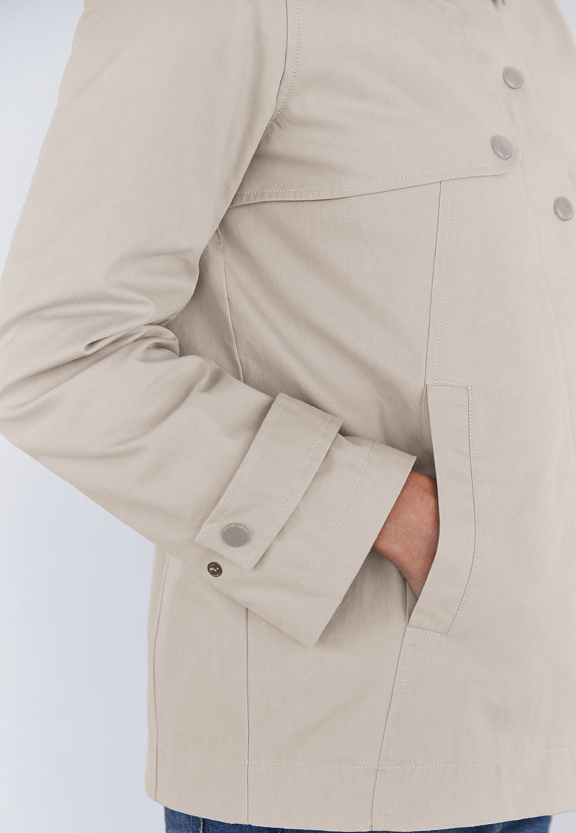 Arlo Showerproof Mac Jacket - Stone