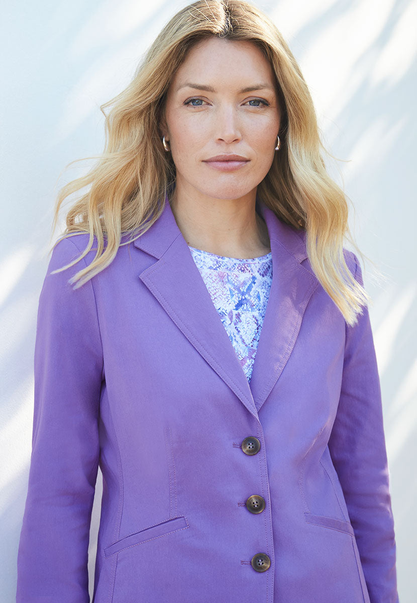 Athena Tailored Fit Blazer - Deep Lavender