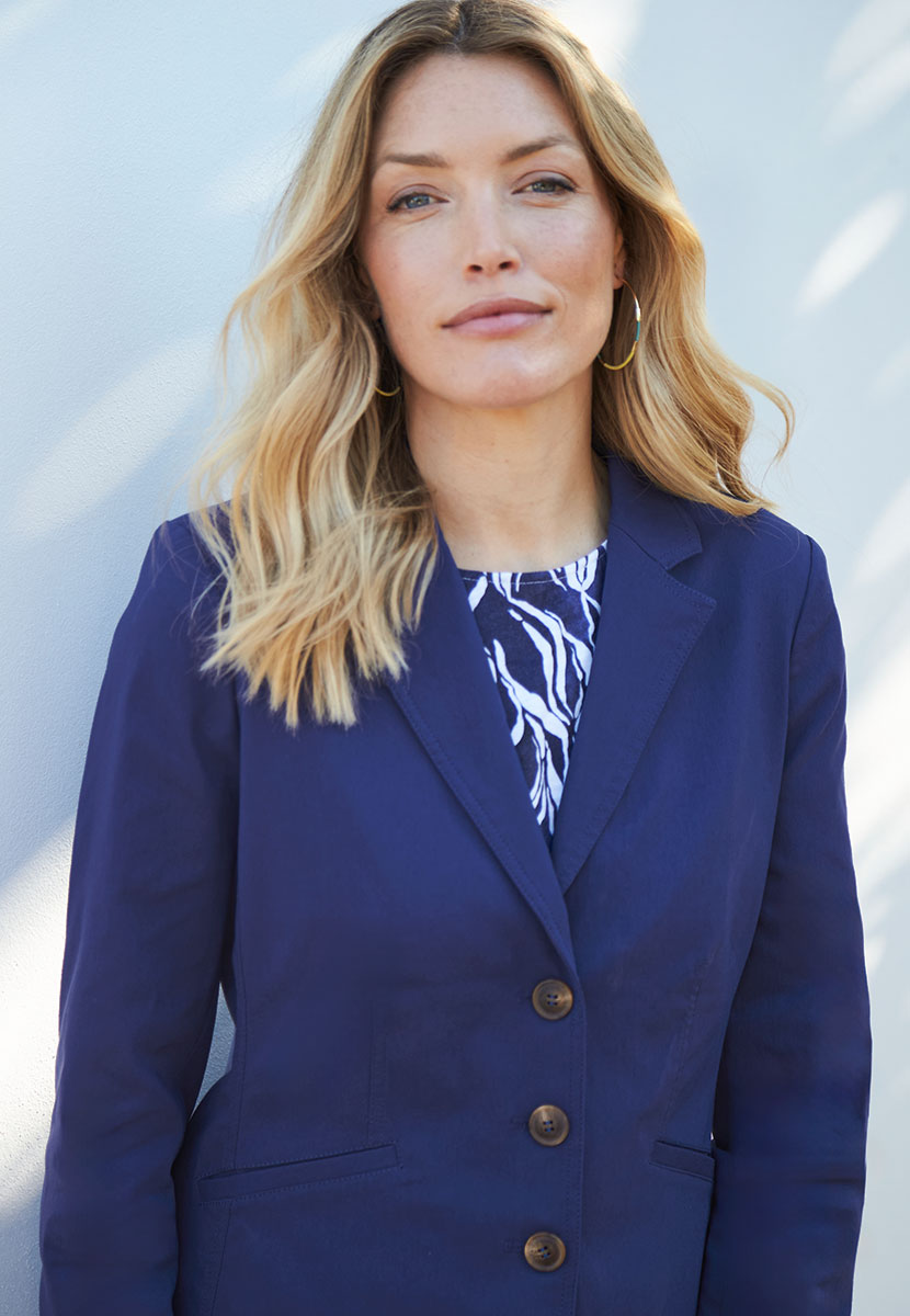 Athena Tailored Fit Blazer - French Navy