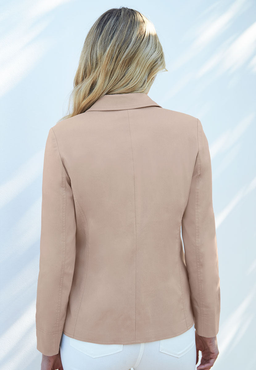 Athena Tailored Fit Blazer - Soft Almond
