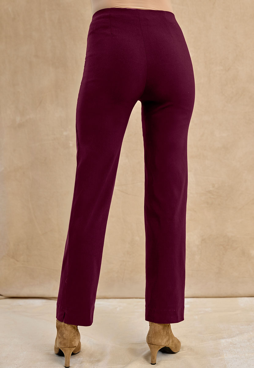 Ava Easy Fit Straight Leg Pull on Trouser - Fig