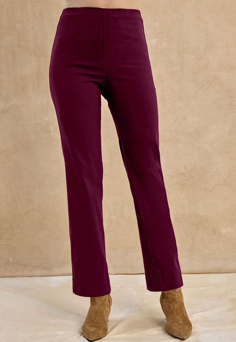 Ava Easy Fit Straight Leg Pull on Trouser - Fig