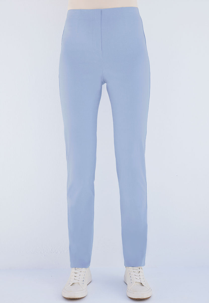 Chloe Easy Fit Slim Leg Trouser - Bluebell