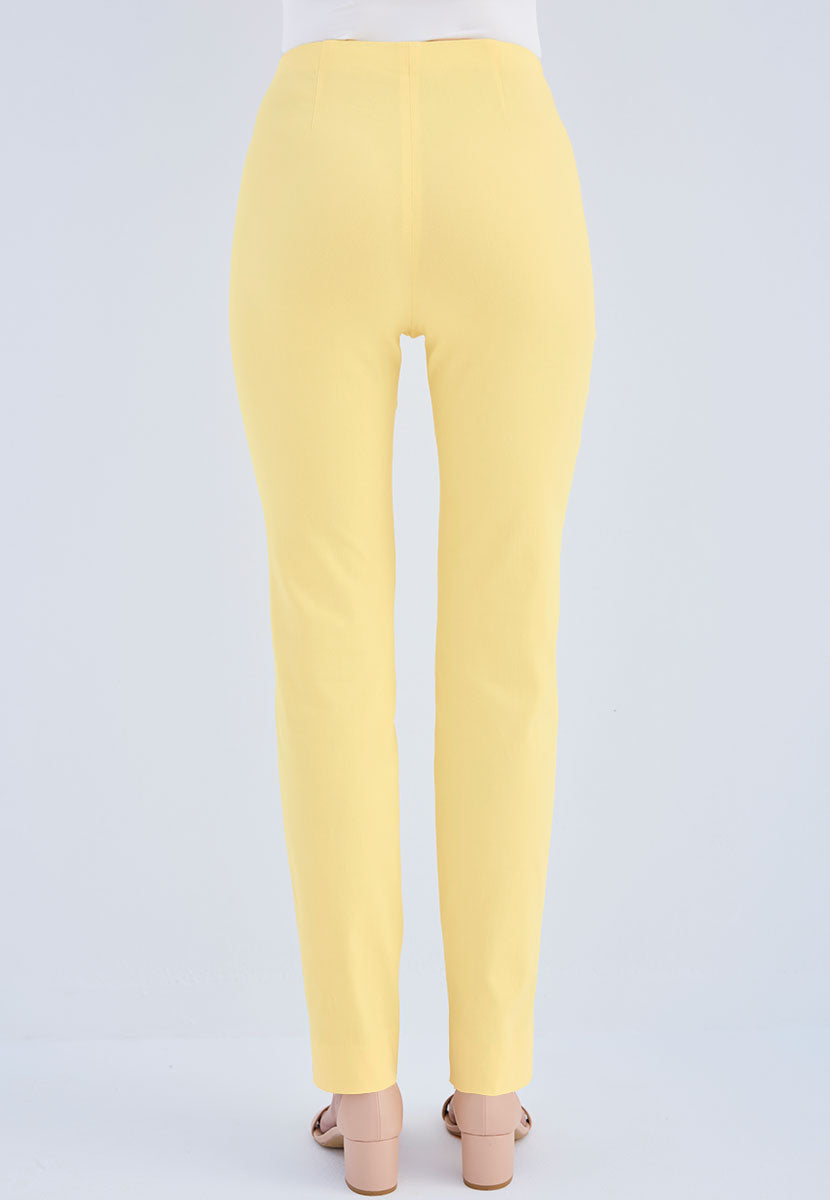 Chloe Easy Fit Slim Leg Trouser - Daffodil Yellow
