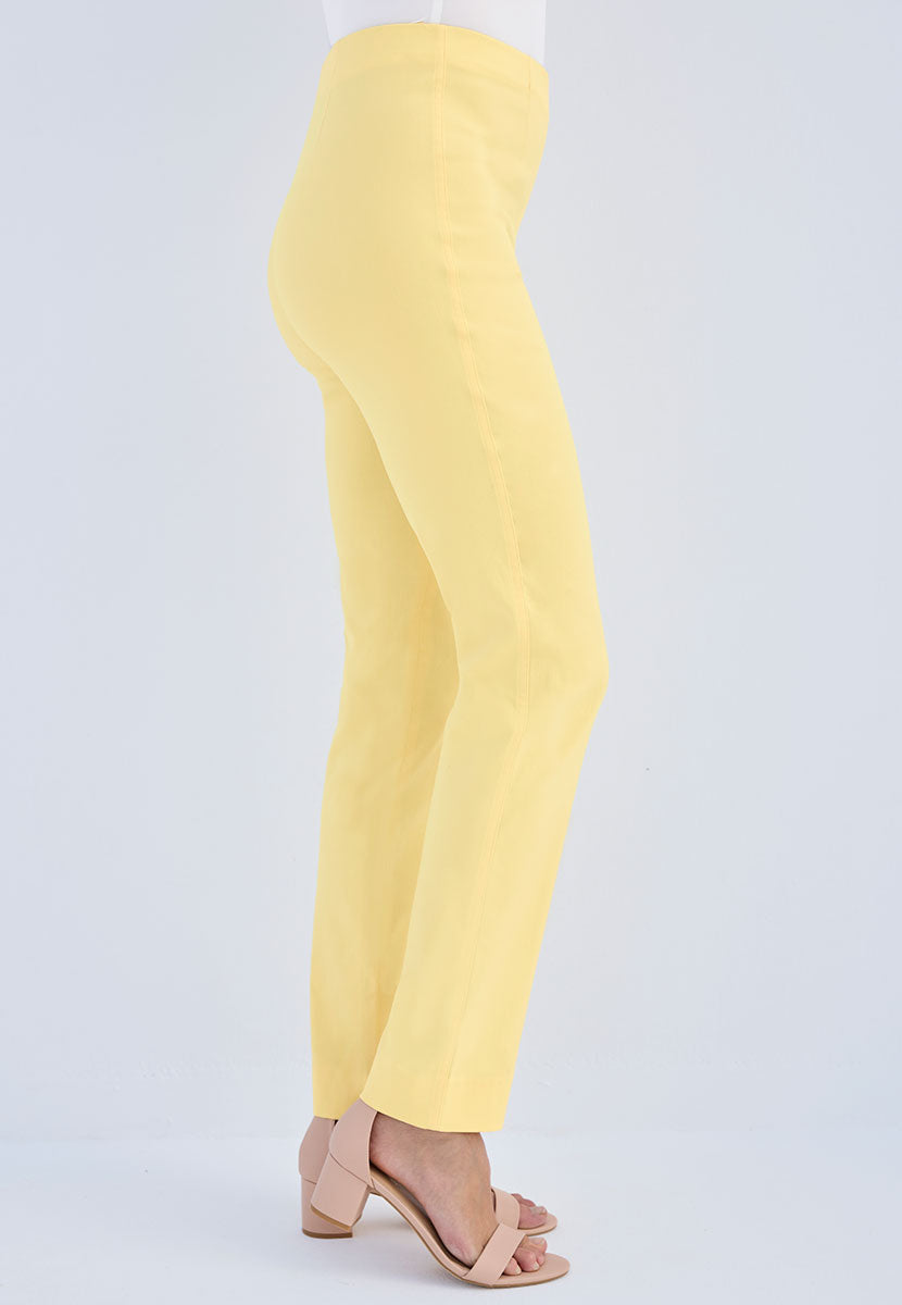 Chloe Easy Fit Slim Leg Trouser - Daffodil Yellow