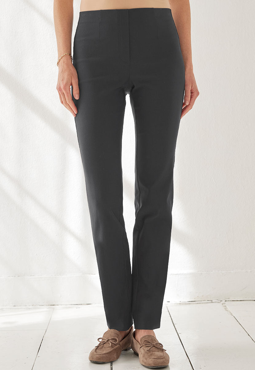 Chloe Easy Fit Slim Leg Trouser - Deep Graphite