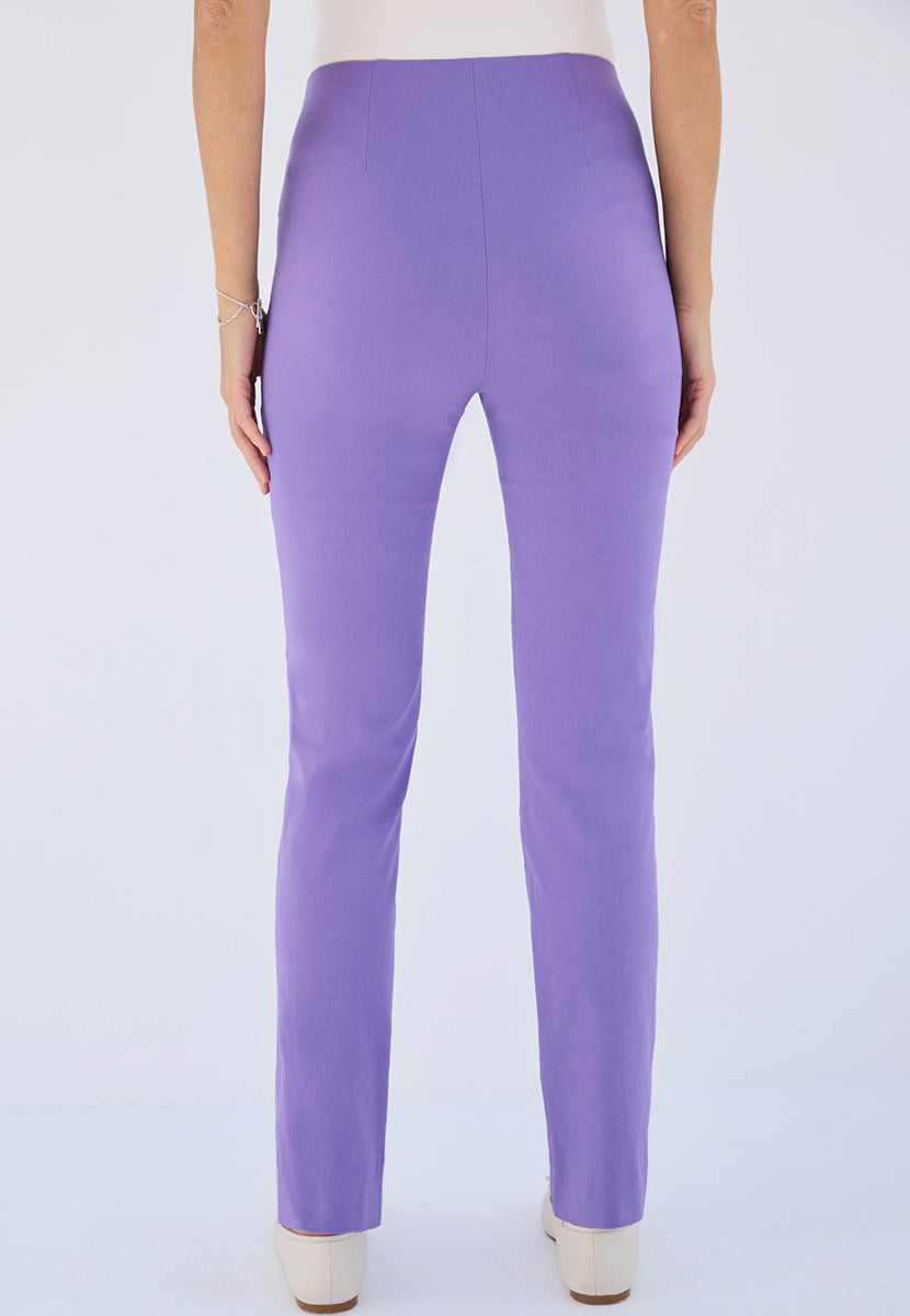 Chloe Easy Fit Slim Leg Trouser - Deep Lavender