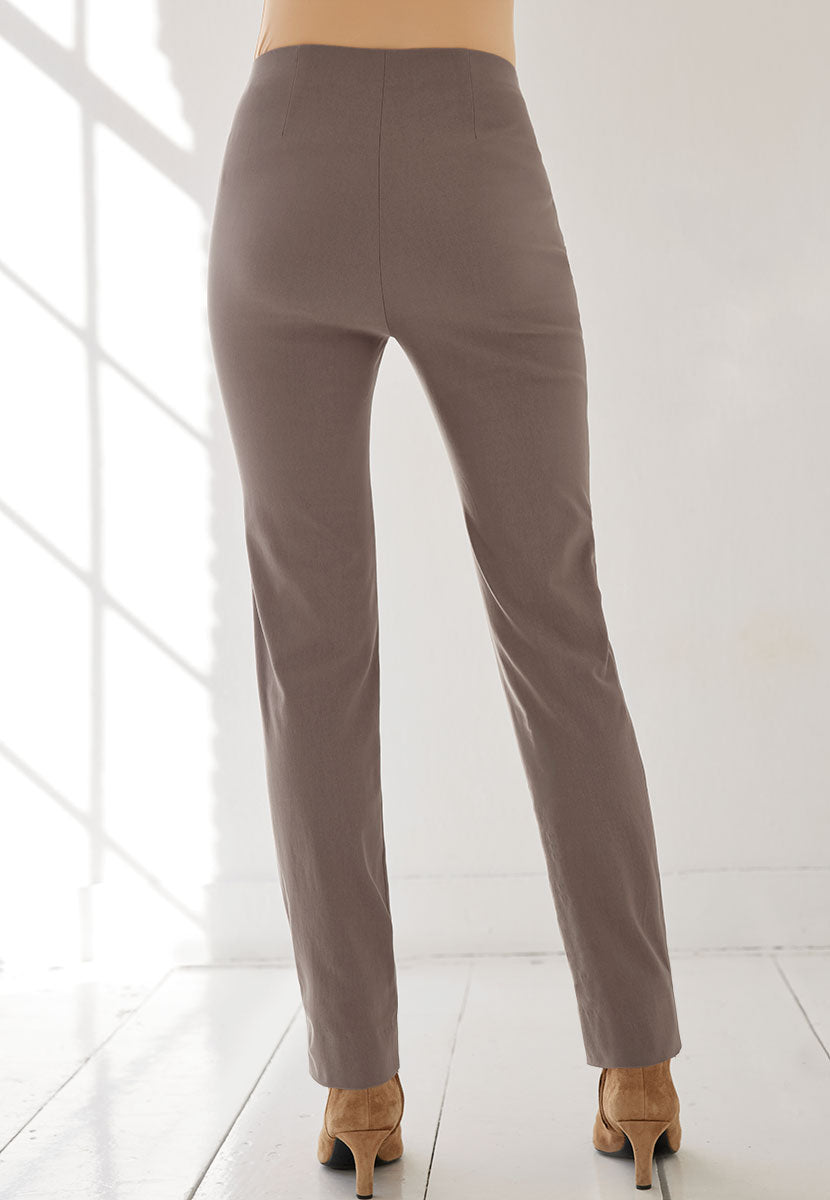 Chloe Easy Fit Slim Leg Trouser - Deep Stone