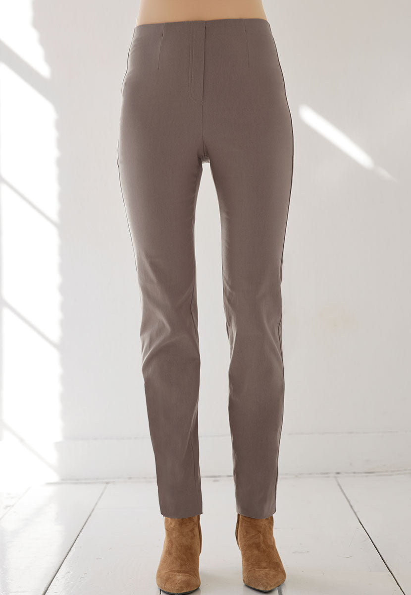 Chloe Easy Fit Slim Leg Trouser - Deep Stone