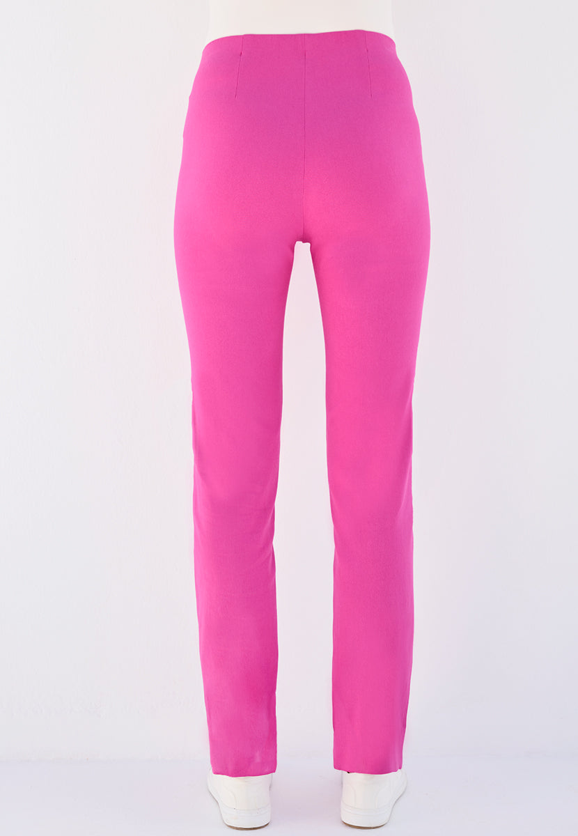 Chloe Easy Fit Slim Leg Trouser - Hot Pink