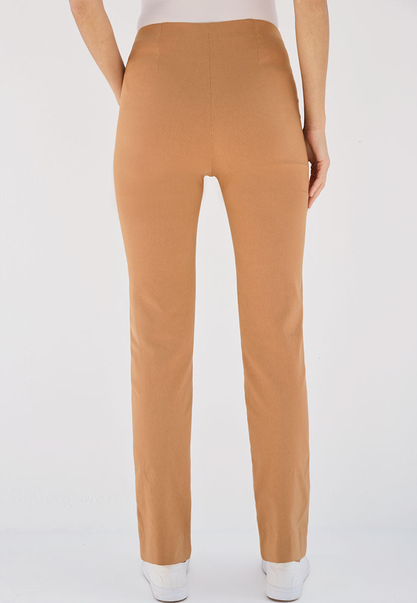 Chloe Easy Fit Slim Leg Trouser - Soft Tan