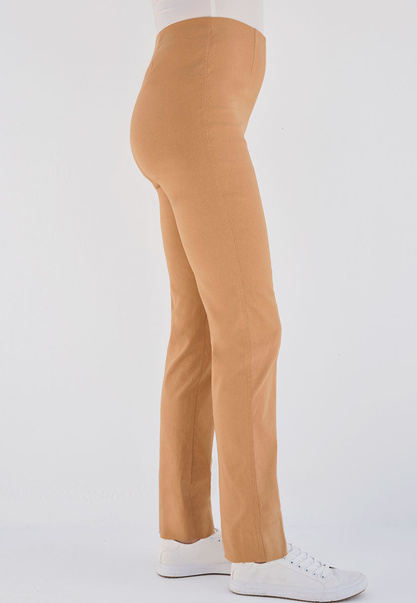 Chloe Easy Fit Slim Leg Trouser - Soft Tan