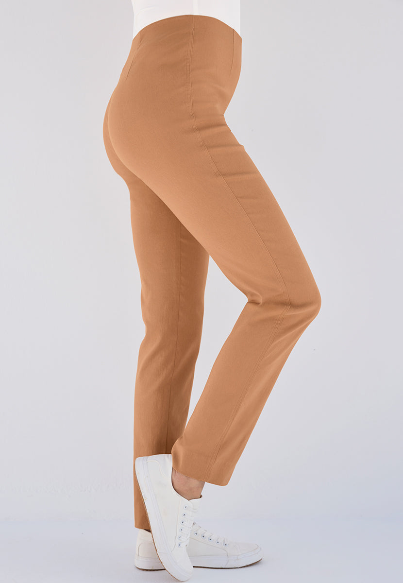 Chloe Easy Fit Slim Leg Trouser - Soft Tan