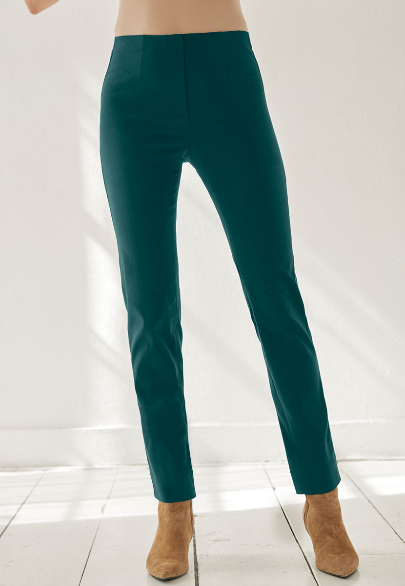 Chloe Easy Fit Slim Leg Trouser - Winter Teal