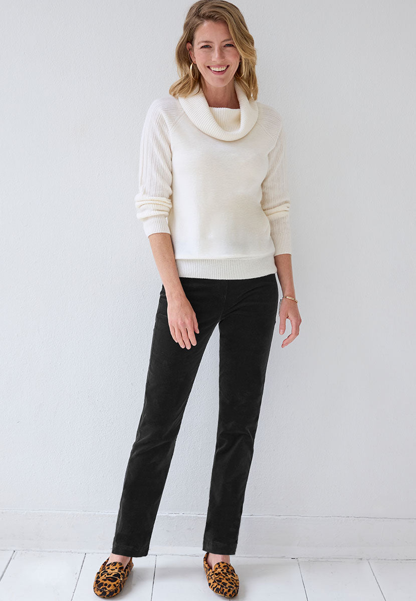 Claire Cord Trouser - Black