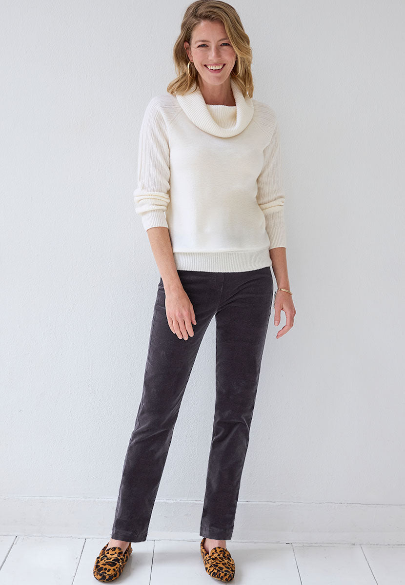 Claire Cord Trouser - Graphite