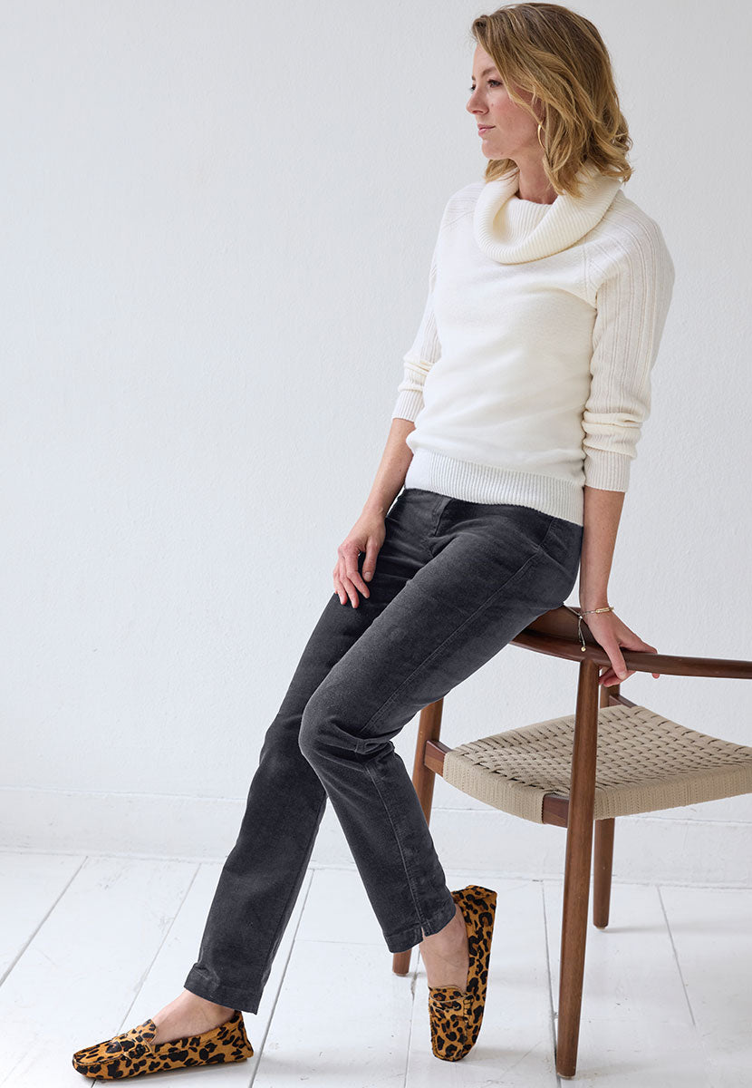 Claire Cord Trouser - Graphite