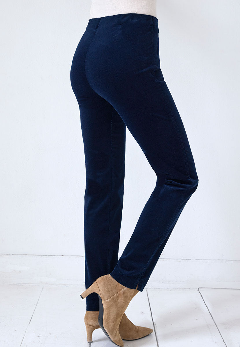 Claire Cord Trouser - Navy