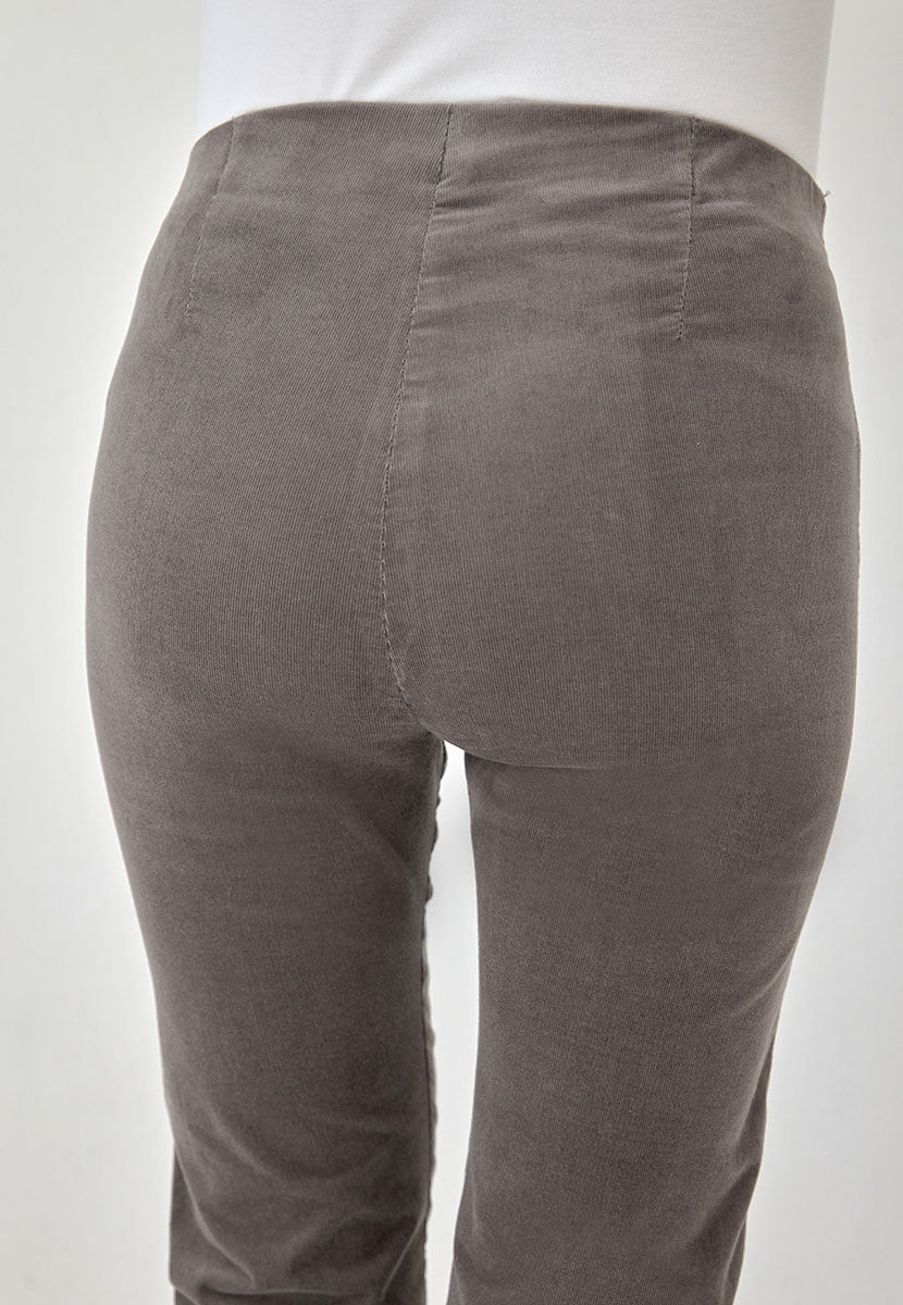 Claire Cord Trouser - Oyster Grey