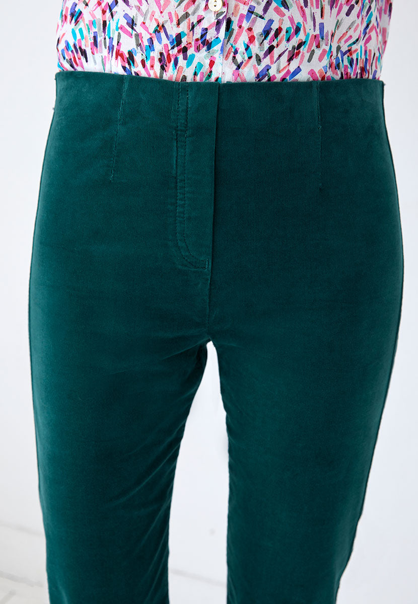 Claire Cord Trouser - Teal