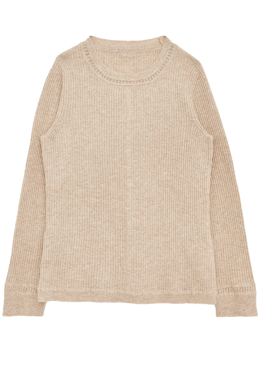 Cressida Lambswool Jumper - Oatmeal