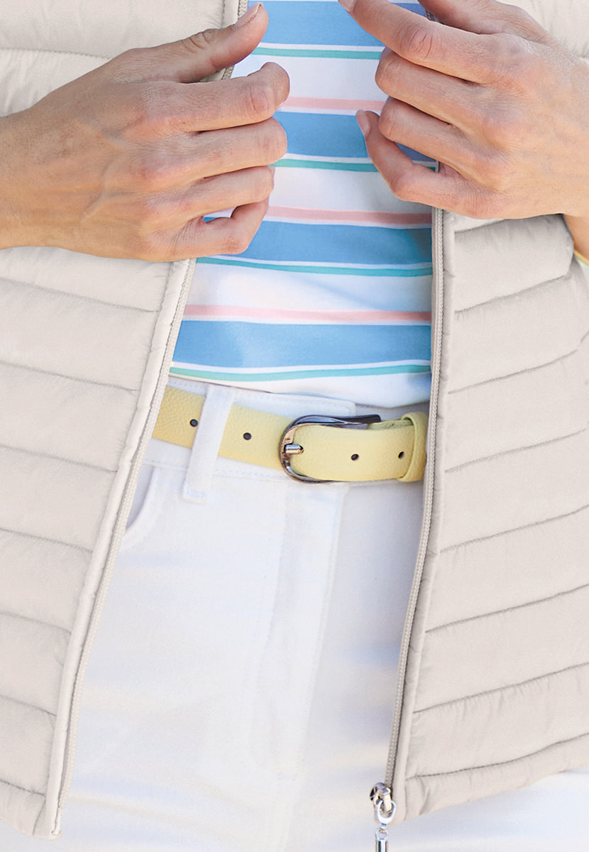 Leather Belt - Daffodil Yellow