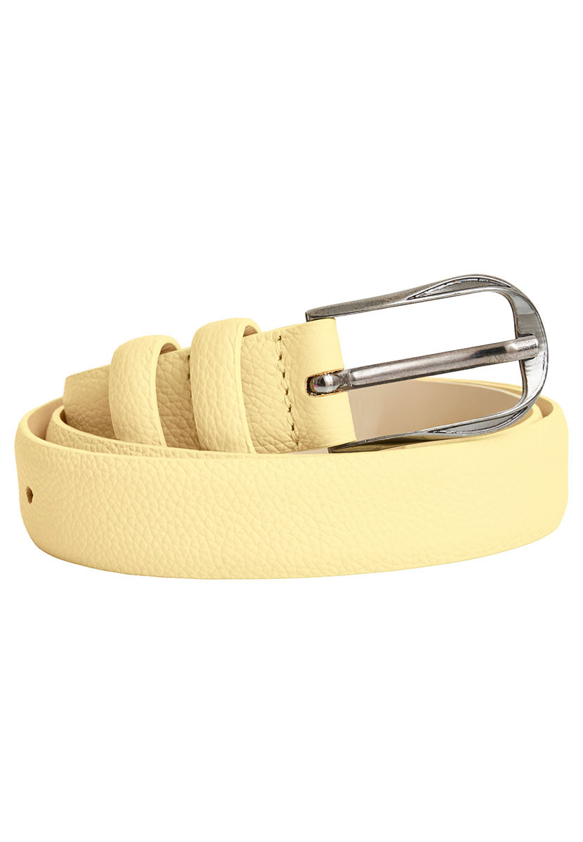 Leather Belt - Daffodil Yellow