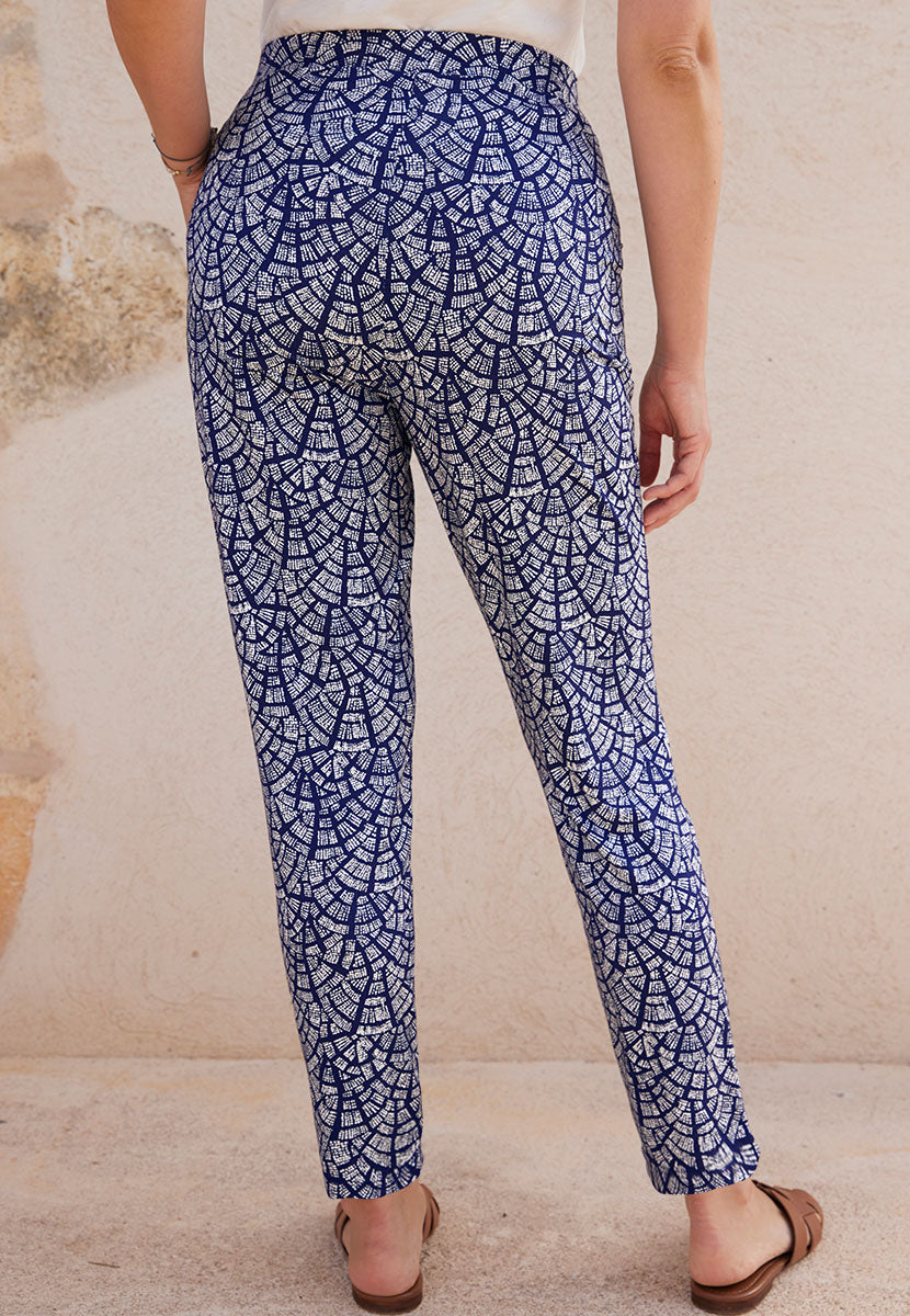 Ellen Pull On Jersey Trouser Comfortable On-Trend Elasticated Waistband Back View