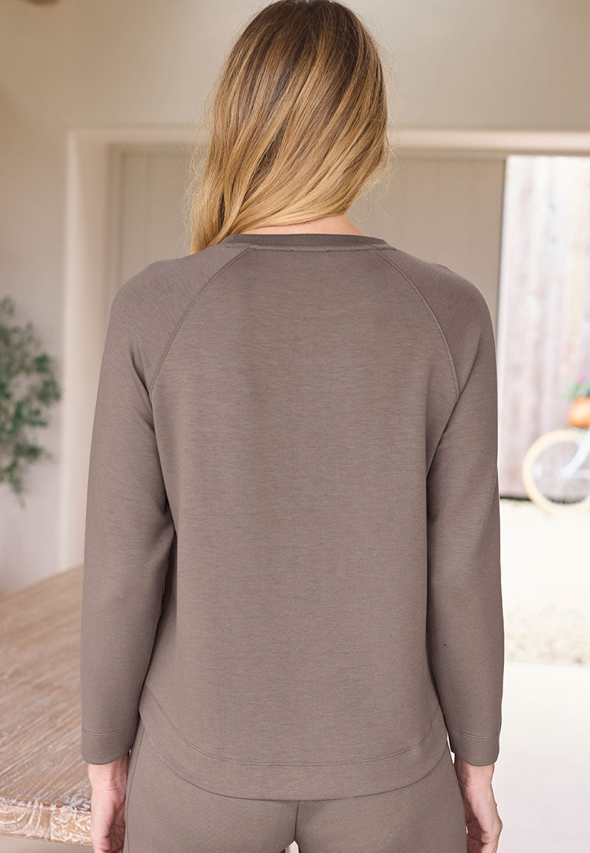 Finola Leisure Suit Sweatshirt - Taupe