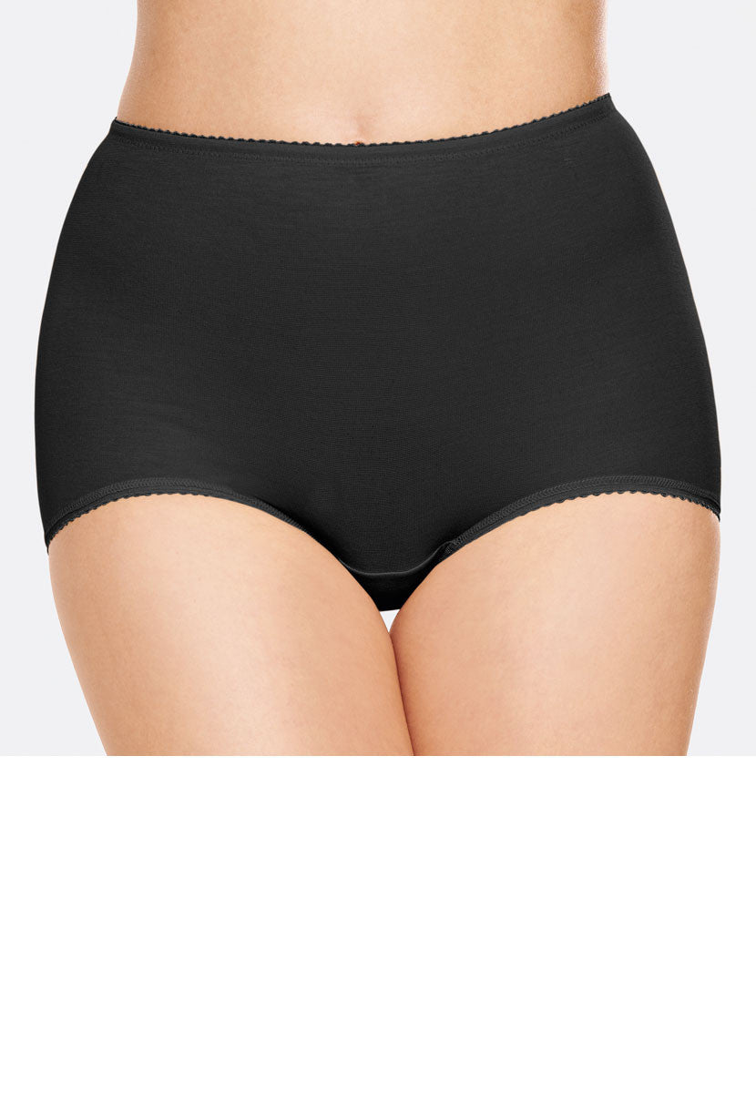 3 Pack Cotton Rich Trouser Brief - Black