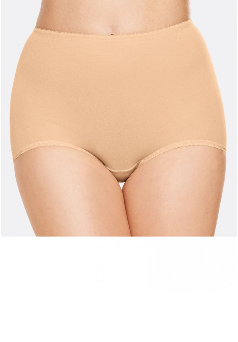 3 Pack Cotton Rich Trouser Brief - Nude