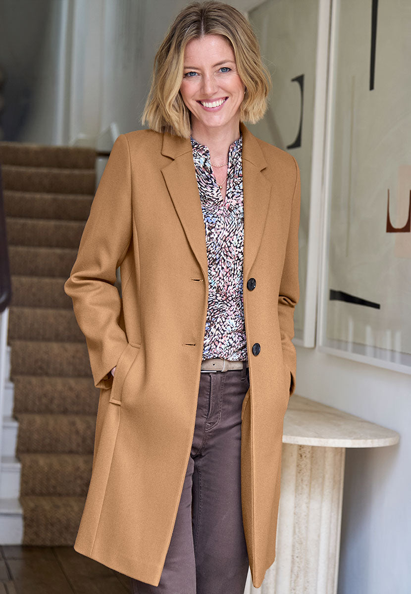 Georgie Tailored Coat - Camel