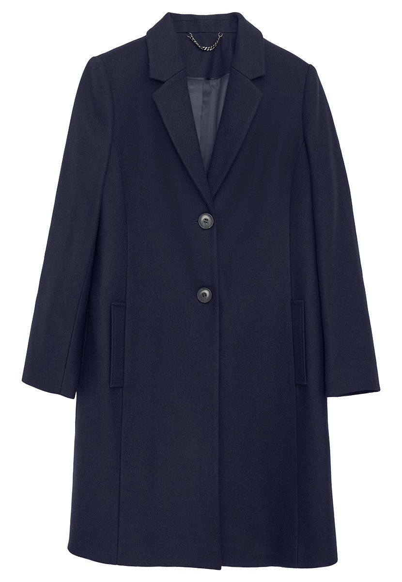 Georgie Tailored Coat - Navy