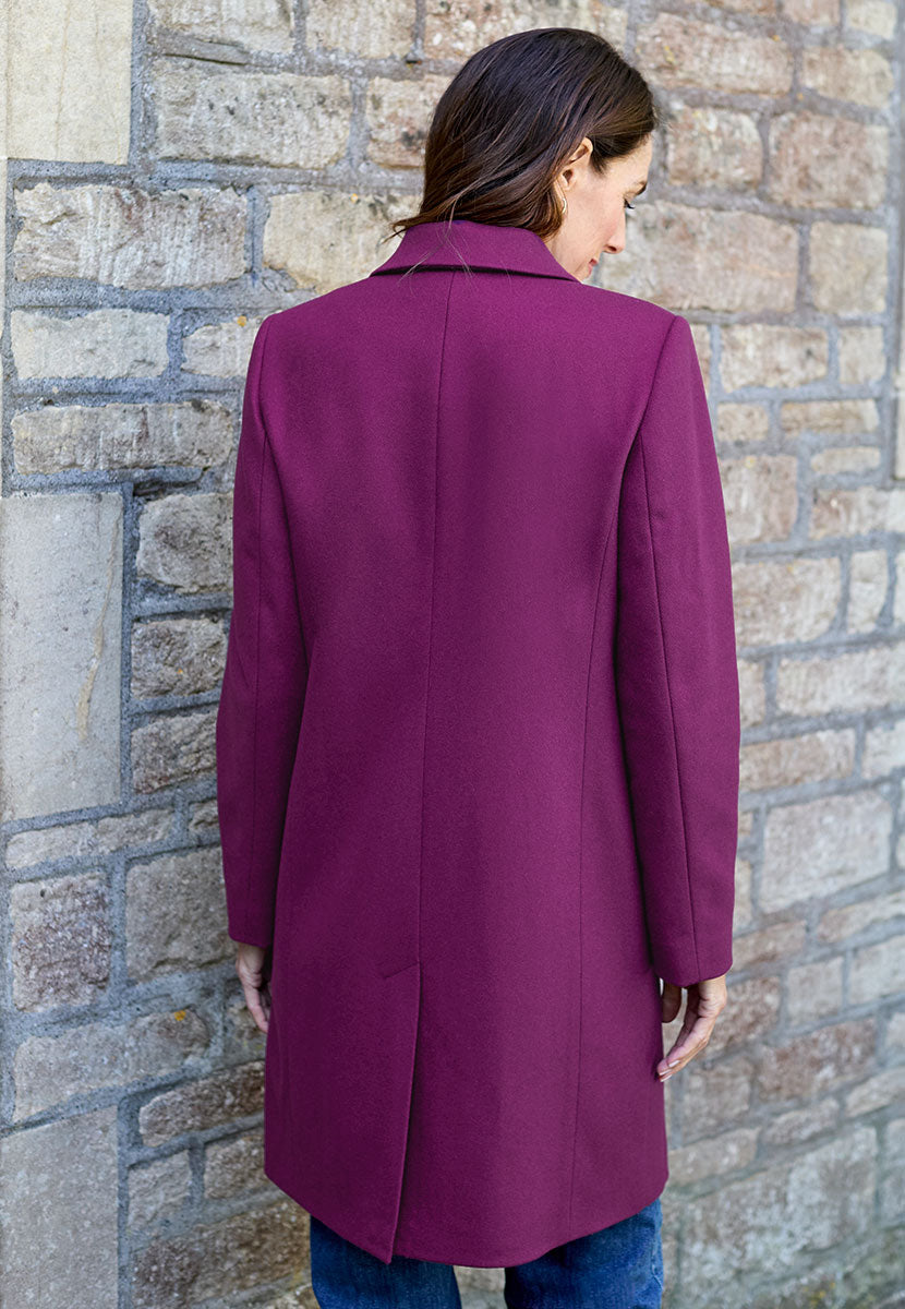 Georgie Tailored Coat - Winter Berry