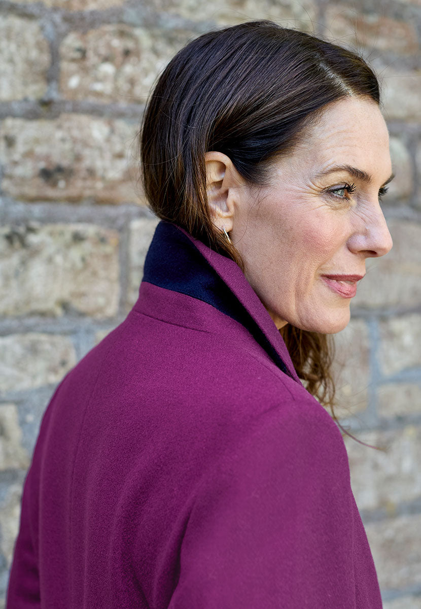 Georgie Tailored Coat - Winter Berry