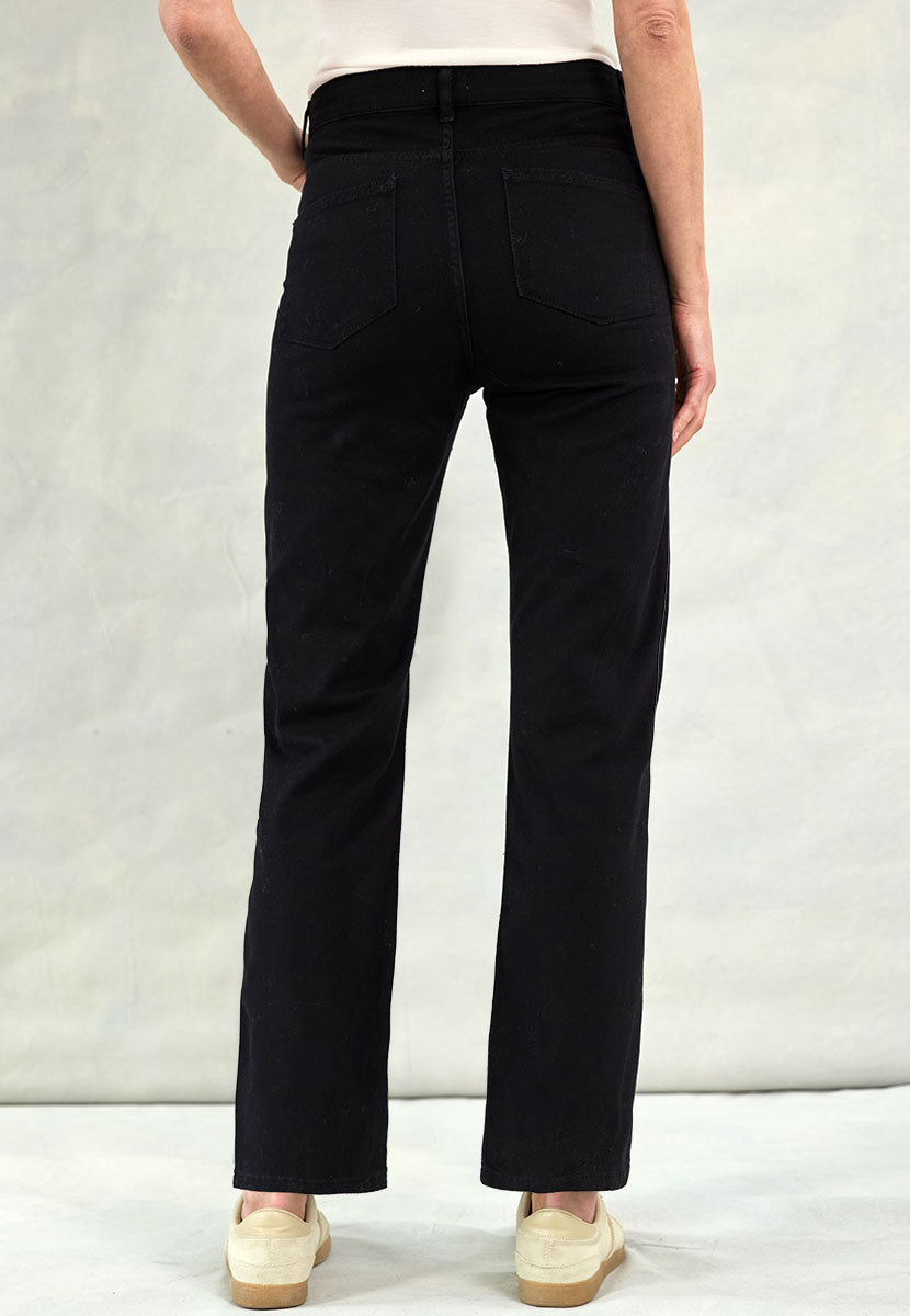 Gloria Straight Leg Jean - Black