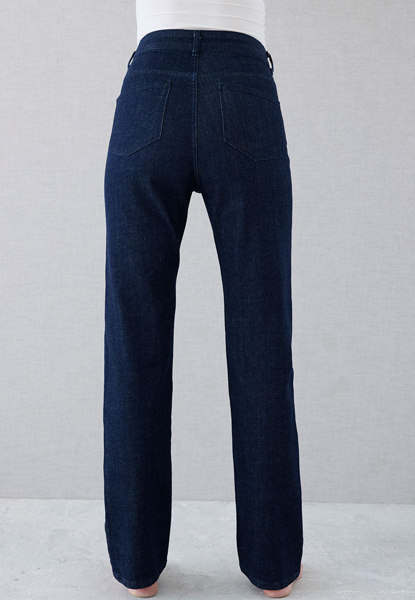 Gloria Straight Leg Jean - Dark Denim