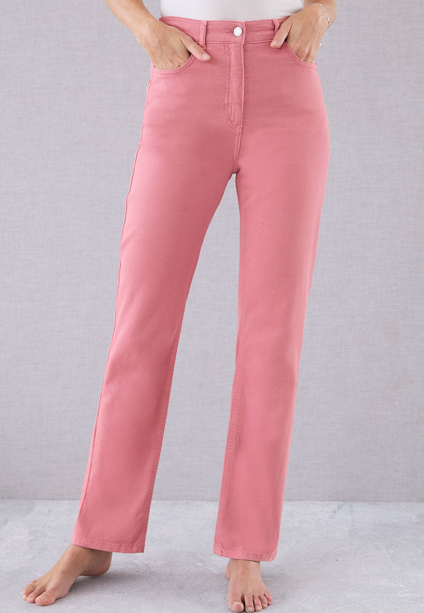 Gloria Straight Leg Jean - Rose