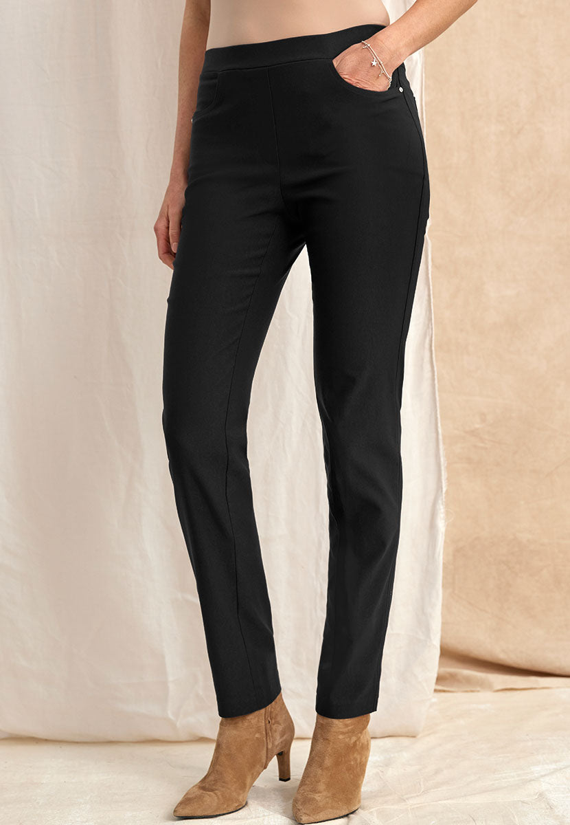 Hayley Fleece Lined Trouser Black Alternative View
