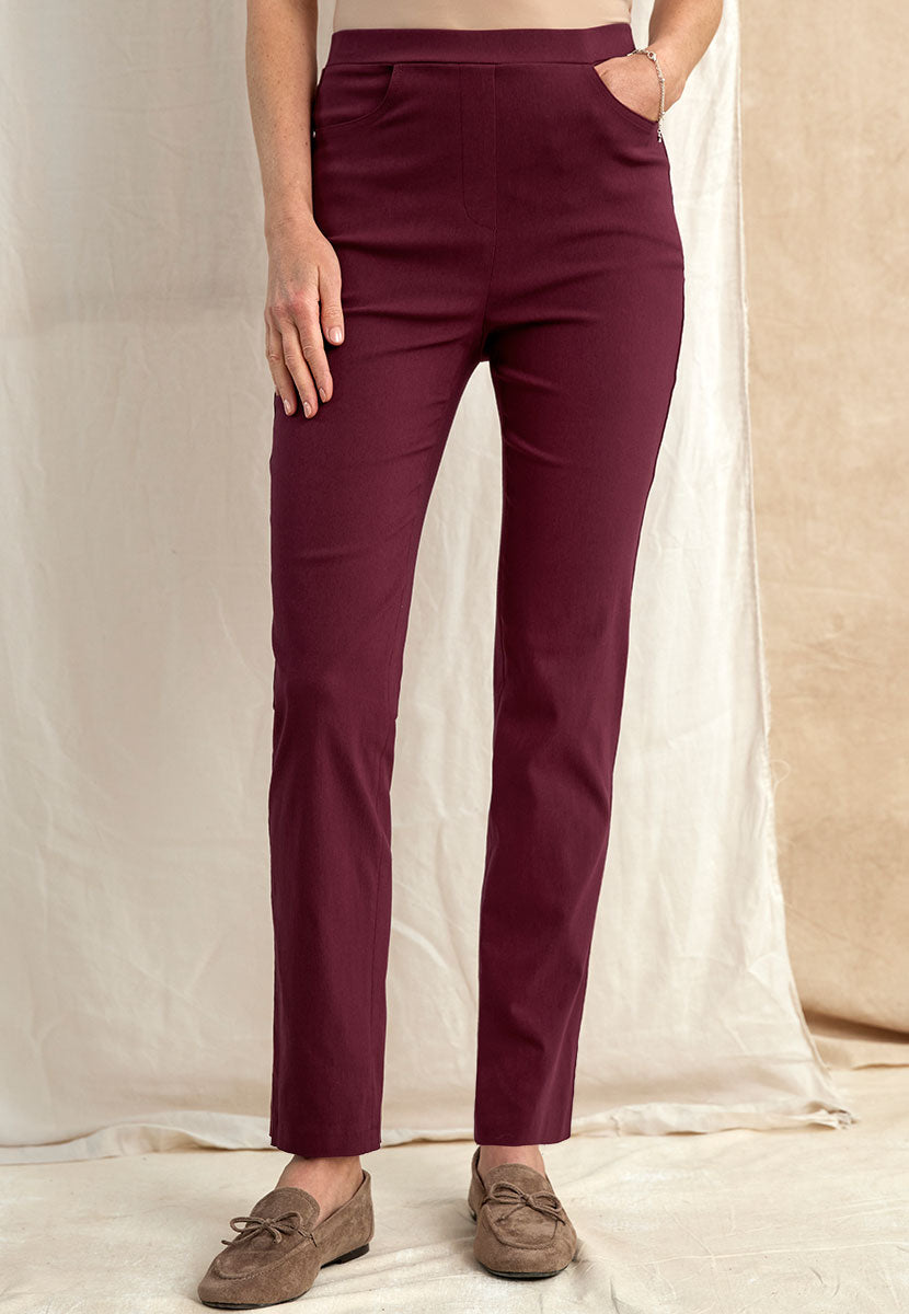 Hayley Easy Fit Slim Leg Trouser - Fig