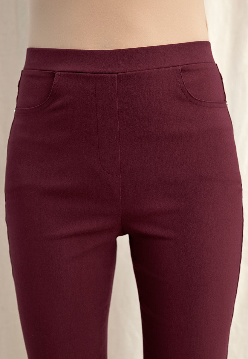 Hayley Easy Fit Slim Leg Trouser - Fig